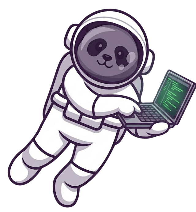 Panda with Computer